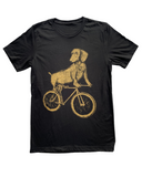 Dachshund on A Bicycle Men’s/Unisex Shirt - Classic Tee - Black / XS - Unisex Tees