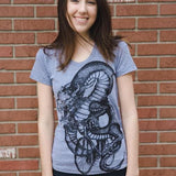 Dragon on a Bicycle Womens T-Shirt - Shirts