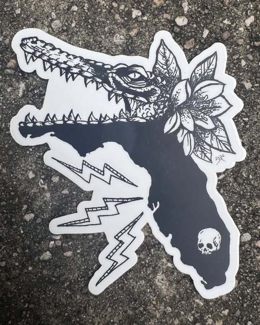 Florida Will Eat You Vinyl Sticker