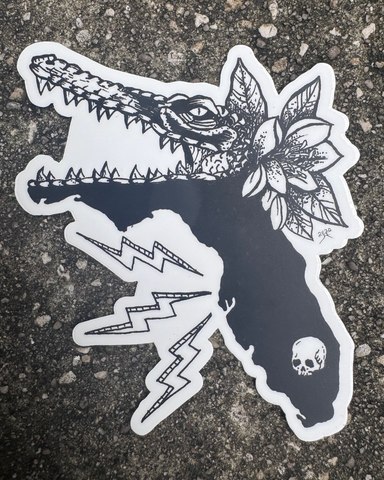 Florida Will Eat You Vinyl Sticker