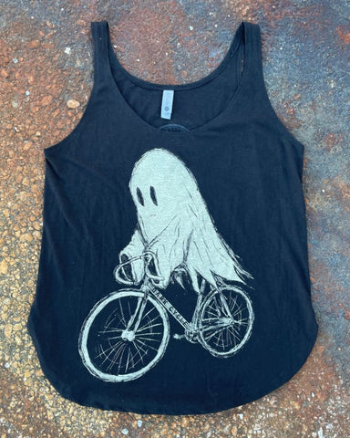 Ghost on A Bicycle Women's Festival Tank