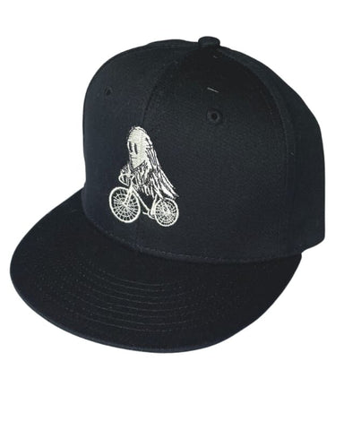 Ghost Riding a Bike Snapback Hat