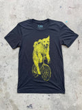 Golden Retriever on A Bicycle Men’s/Unisex Shirt - Classic Tee - Black / XS - Unisex Tees