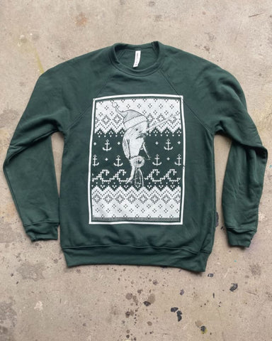 Holiday Narwhal Pullover Sweater