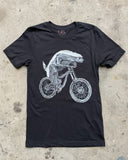 Honey Badger on A Bicycle Men’s/Unisex Shirt - Classic Tee - Black / XS - Unisex Tees