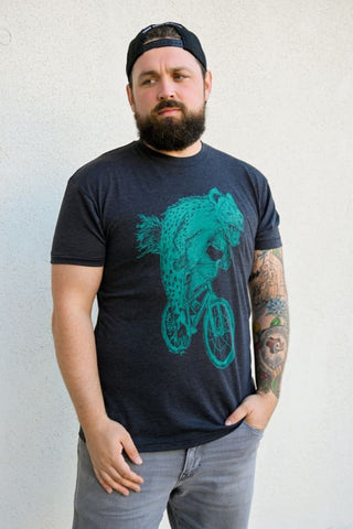 Hyena on A Bicycle Men's Shirt