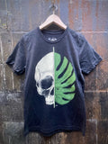Life and Death II - Unisex/Mens Skull and Monstera Botanical Shirt - Unisex Tees