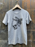 Life and Death IV - Unisex/Mens Botanical Skull Shirt - Unisex Tees