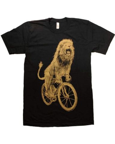 Lion on a Bicycle Men's T-Shirt