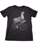 Llama on a Bicycle Men’s T-Shirt - Unisex Tees