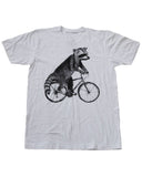 Raccoon on a Bicycle Men’s/Unisex Shirt - Unisex Tees
