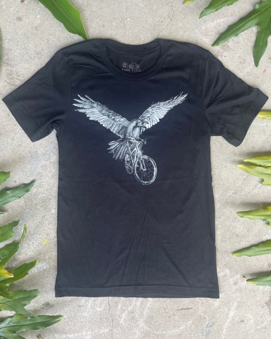 Raven on A Bicycle Men’s/Unisex Shirt - Classic Tee - Black / XS - Unisex Tees