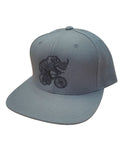 Rhino Riding a Bike Snapback Hat - Hats
