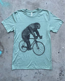 Sloth on A Bicycle Men’s/Unisex Shirt - 90’s Heavy Tee - Heather Grey / S - Unisex Tees
