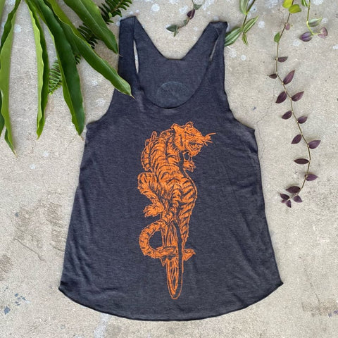 Tiger on a Bicycle Racerback Tank