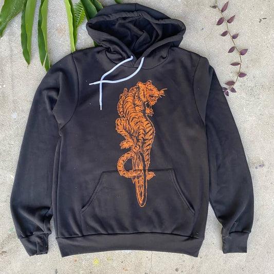 Tiger on A Bicycle Men’s Hoodie - Unisex Tees