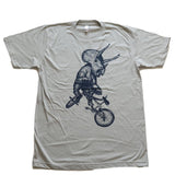Triceratops on A Bicycle Men’s/Unisex Shirt - Unisex Tees