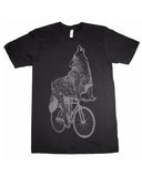 Wolf on a Bicycle Men’s T-Shirt