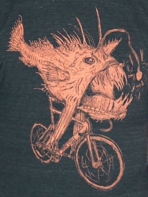 Anglerfish on a Bicycle Youth Shirt