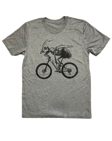 Ant on A Bicycle Men's/Unisex Shirt