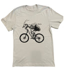 Ant on A Bicycle Men’s/Unisex Shirt - Classic Tee - Silver / XS - Unisex Tees