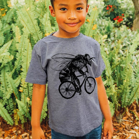 Bee on a Bicycle Youth Shirt