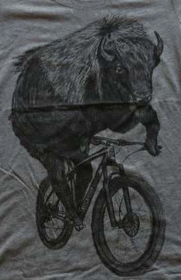 Buffalo on a Bicycle Toddler Shirt