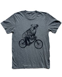 Bulldog on A Bicycle Men’s/Unisex Shirt - 70’s Vintage Tee - Tri-Grey / XS - Unisex Tees