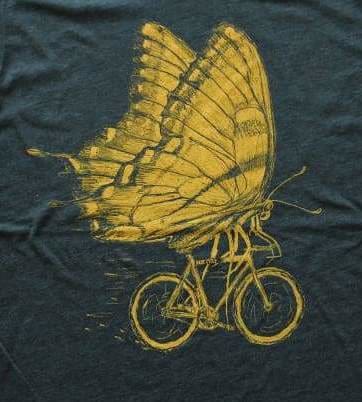 Butterfly on a Bicycle Youth Shirt