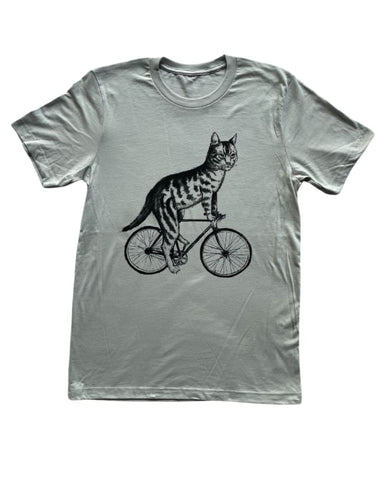 Cat on A Bicycle Men's/Unisex Shirt