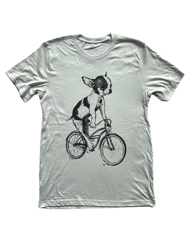 Chihuahua on A Bicycle Men's/Unisex Shirt