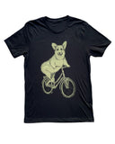 Corgi on A Bicycle Men’s/Unisex Shirt - Classic Tee - Black / XS - Unisex Tees