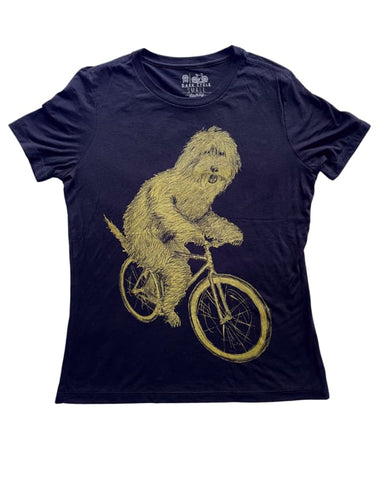 Goldendoodle on A Bicycle Women's Shirt