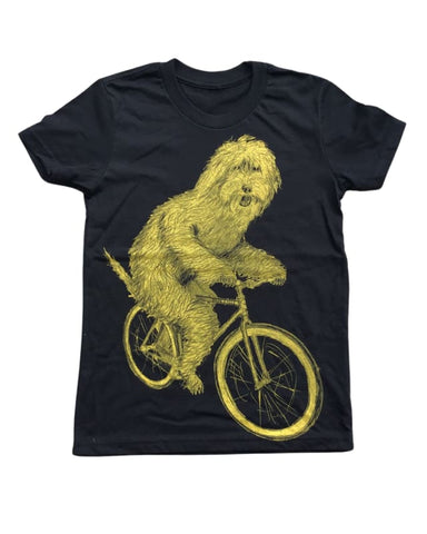 Goldendoodle on a Bicycle Youth Shirt