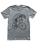 Greyhound on A Bicycle Men’s/Unisex Shirt - 70’s Vintage Tee - Tri-Grey / XS - Unisex Tees