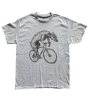 Greyhound on A Bicycle Men’s/Unisex Shirt - 90’s Heavy Tee - Heather Grey / S - Unisex Tees