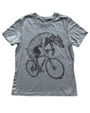 Greyhound on A Bicycle Women’s Shirt - Standard Tee - Tri-Grey / S - Women’s