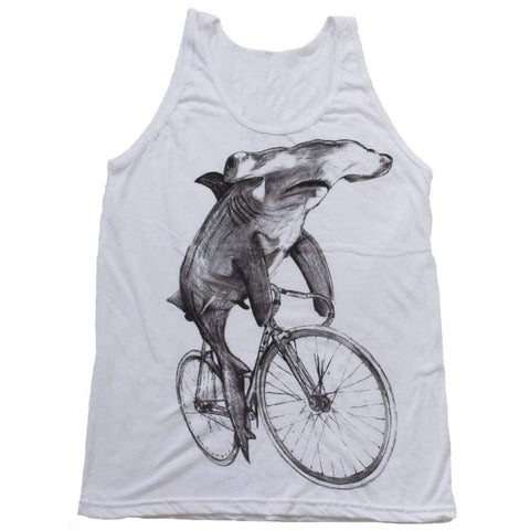 Hammerhead on a Bicycle Men's Tank Top