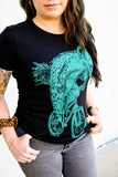 Hyena on A Bicycle Women’s Shirt - Ladies Tees