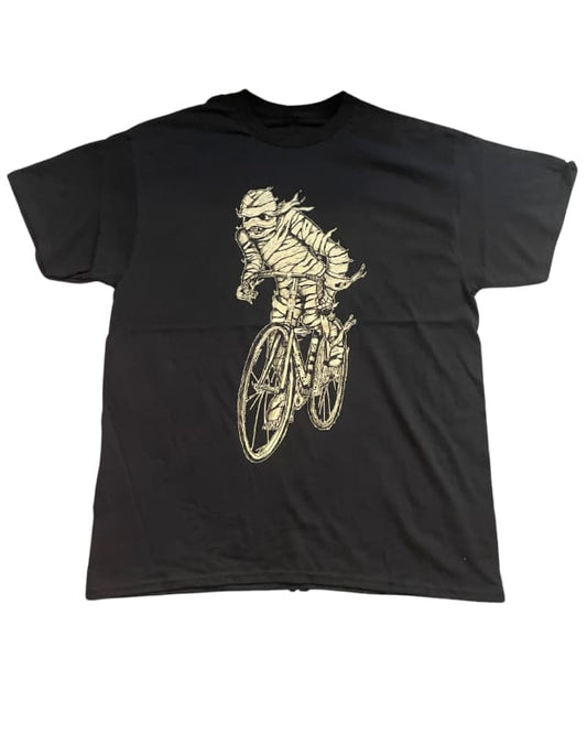 Mummy on A Bicycle Men’s/Unisex Shirt - 90’s Heavy Tee - Black / XS - Unisex Tees