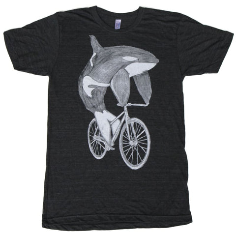 Orca on a Bike Men's/Unisex Shirt