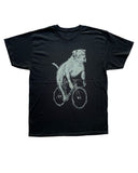 Pit Bull on A Bicycle Men’s/Unisex Shirt - 90’s Heavy Tee - Black / XS - Unisex Tees