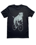 Pit Bull on A Bicycle Men’s/Unisex Shirt - Classic Tee - Black / XS - Unisex Tees