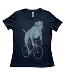 Pit Bull on A Bicycle Women’s Shirt - Standard Tee - Black / XS - Women’s