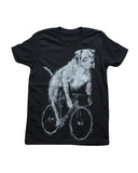 Pit Bull on a Bicycle Youth Shirt - Classic Tee - Black / YS