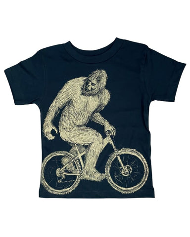 Sasquatch on a Bicycle Toddler Shirt