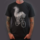Skunk on a Bicycle Mens T-Shirt - Unisex Tees