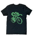 Snake on A Bicycle Men’s/Unisex Shirt - Classic Tee - Black / XS - Unisex Tees