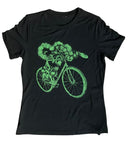 Snake on A Bicycle Women’s Shirt - Standard Tee - Black / S - Women’s
