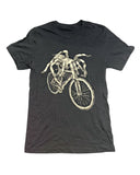 Spider on A Bicycle Men’s/Unisex Shirt - 70’s Vintage Tee - Tri-Black / XS - Unisex Tees